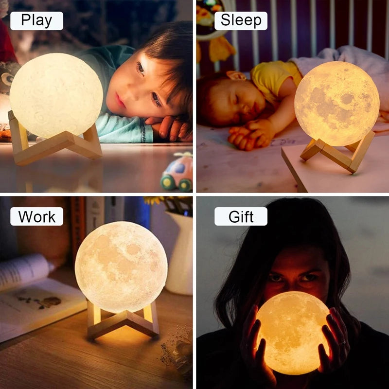 Moon LED Bedroom Lamp