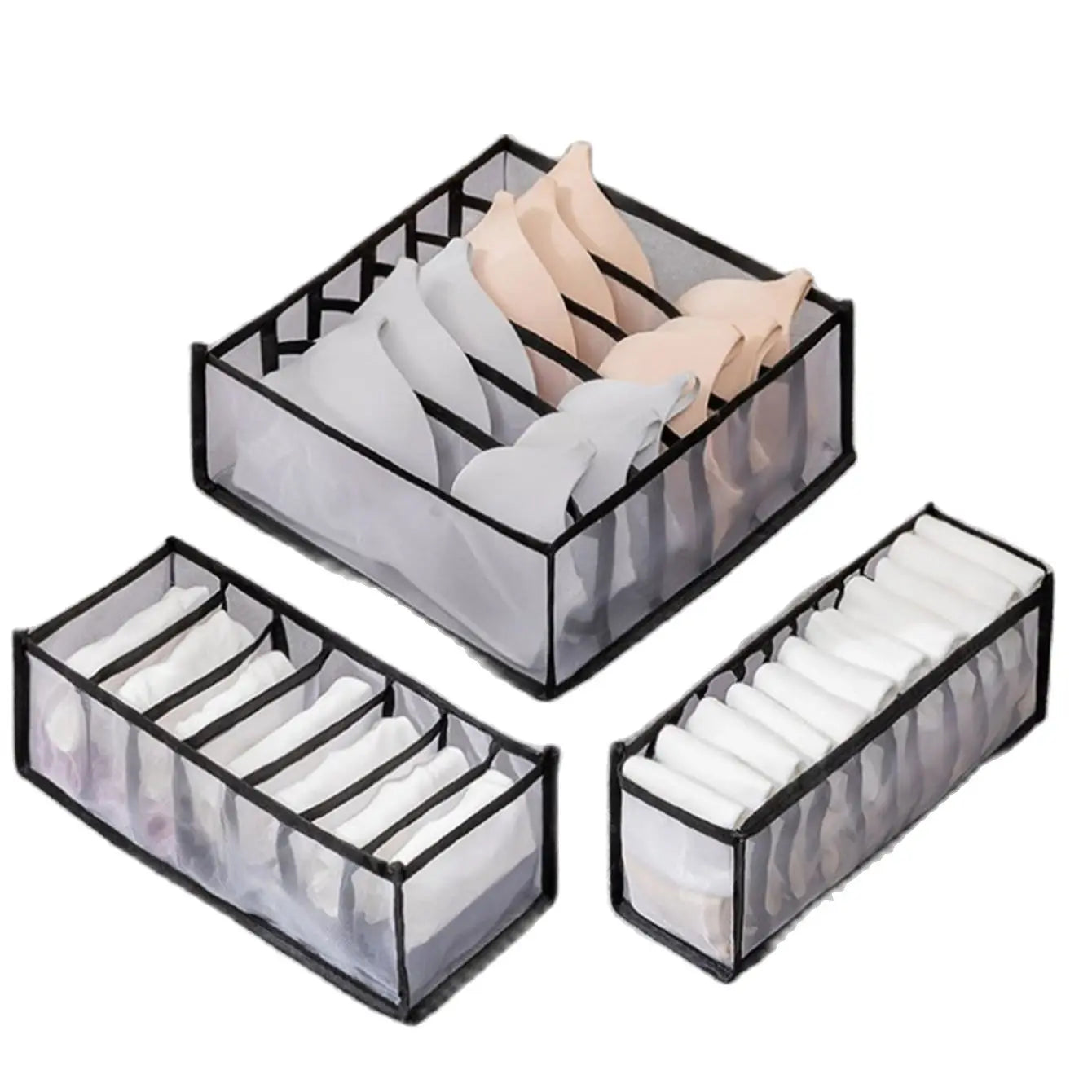 Drawer Organizer Set for Socks, Underwear & Clothing