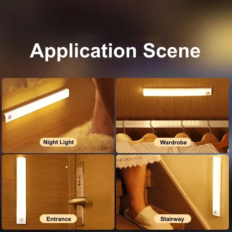 Smart Motion Sensor LED Light Bar- USB Rechargeable