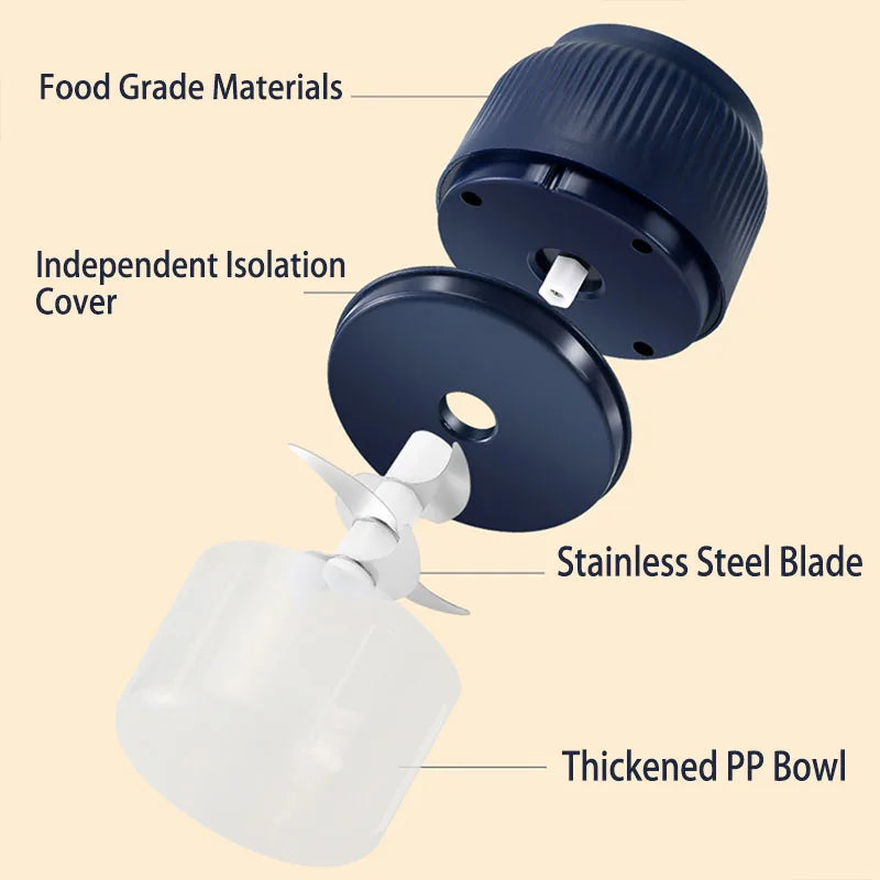 Mini Wireless USB Rechargeable Electric Vegetable Chopper