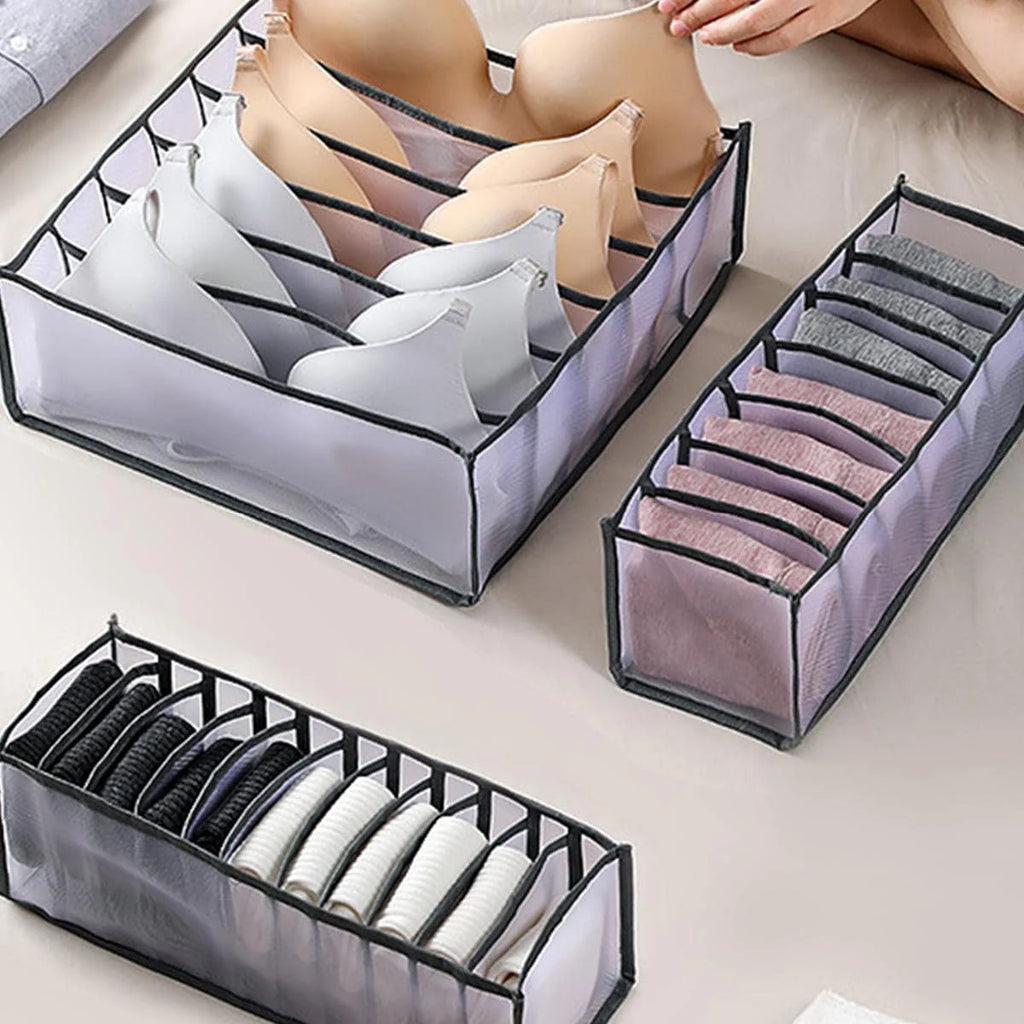 Drawer Organizer Set for Socks, Underwear & Clothing