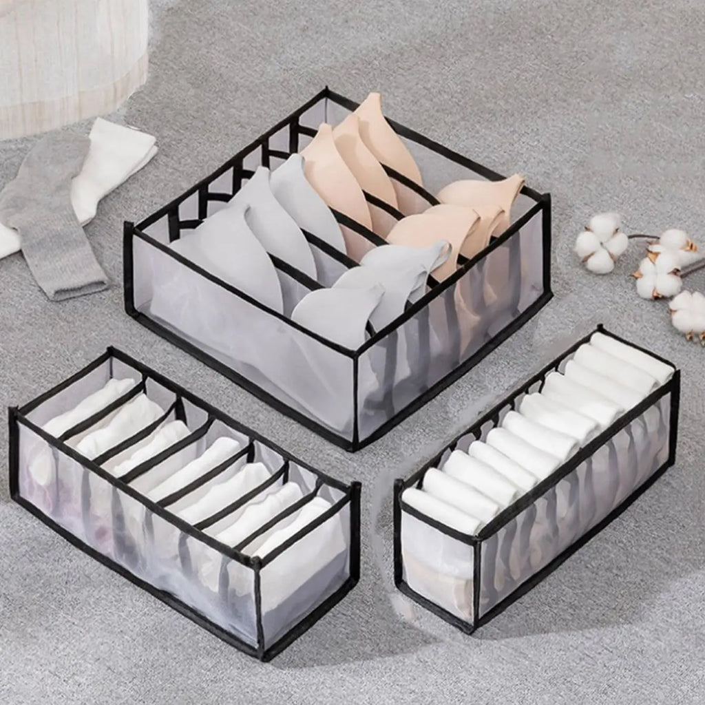Drawer Organizer Set for Socks, Underwear & Clothing